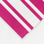 Stenen en strepen, van witte snoep fleece deken (Hoek)