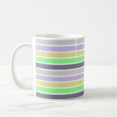 Stenen en witte strepen koffiemok (Links)