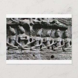 stenen figuren in ta prohm briefkaart