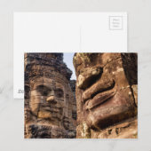 Stenen gezichten bij Bayon Briefkaart (Voorkant / Achterkant)