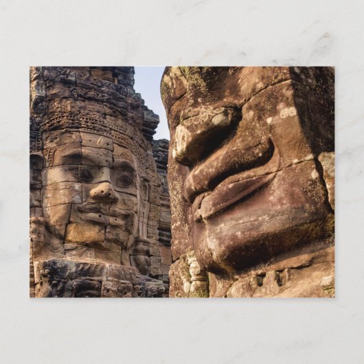 Stenen gezichten bij Bayon Briefkaart (Voorkant)