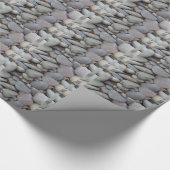 Stenen grijze steen cadeaupapier (Hoek)