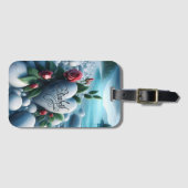 Stenen hart bij het meer bagagelabel (Voorkant (horizontaal))