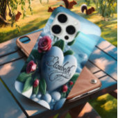 Stenen hart bij het meer Case-Mate iPhone case