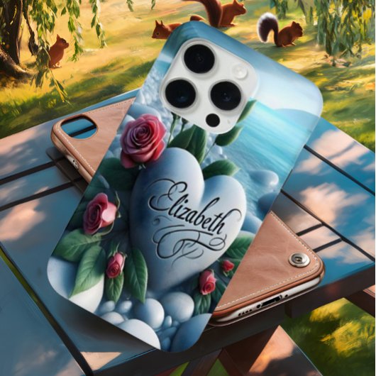 Stenen hart bij het meer Case-Mate iPhone case