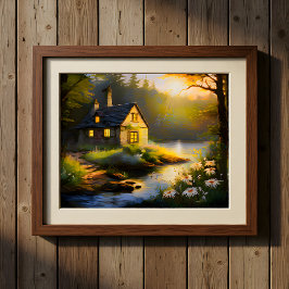 Stenen huis aan de rivier 4 poster