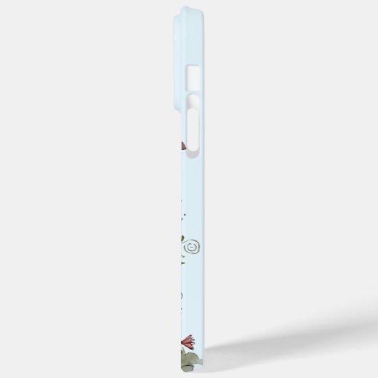 Stenen huisje Engelse tuin wilde bloemen blauwe lu Case-Mate iPhone Case (Achterkant / Links)