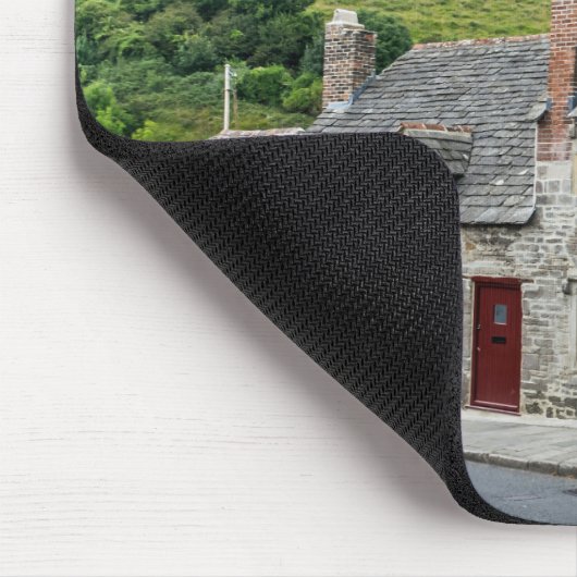 Stenen huisjes mousepad muismat (Hoek)