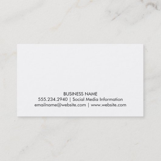 Stenen in de vijver | yogahouding visitekaartje (Achterkant)