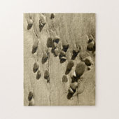 Stenen in de zand legpuzzel (Verticaal)