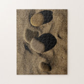 Stenen in de zand legpuzzel (Verticaal)