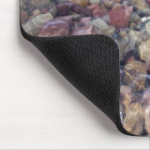 Stenen in het meer in het Glacier National Park Muismat (Hoek)