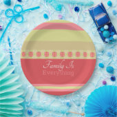 Stenen in pastelijns papieren bordje (Feest)