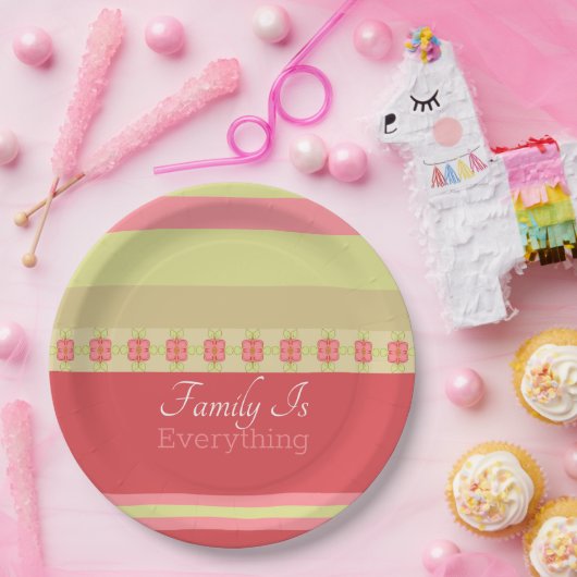 Stenen in pastelijns papieren bordje (Feest)