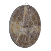 stenen kalligrafie dartbord (Voorkant Links)