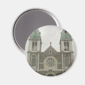 Stenen kerk magneet (Voorkant / Achterkant)
