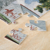 Stenen kerktoren legpuzzel (Zijkant)