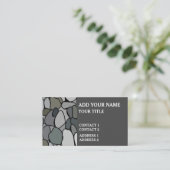 Stenen kiezelstenen visitekaartje (Staand voorkant)