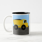 Stenen Kiptruck Persoonlijke Naam Mok (Links)