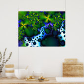 Stenen Koelen Abstracte fractale kunst Poster (Keuken)