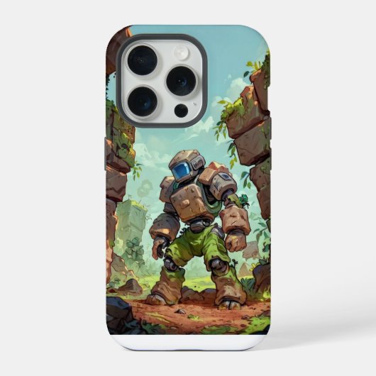 Stenen Krijger iPhone Hoesje (Achterkant)