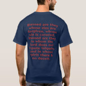 Stenen Kruis Omdat Jij Ertoe Doet Psalm 32 1 T-shirt (Achterkant)