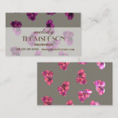 Stenen Kwarts Amethist Visitekaartjes (Voorkant / Achterkant)