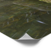 Stenen lantaarn en Heavenly Falls Poster (Hoek)