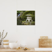 Stenen lantaarn en Heavenly Falls Poster (Keuken)