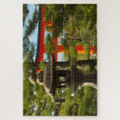 Stenen lantaarn en Torii-poort Legpuzzel (Verticaal)