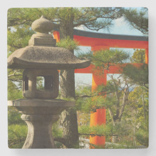 Stenen lantaarn en Torii-poort Onderzetter