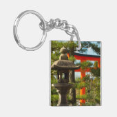 Stenen lantaarn en Torii-poort Sleutelhanger (Voorkant Links)
