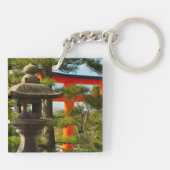 Stenen lantaarn en Torii-poort Sleutelhanger (Achterkant)