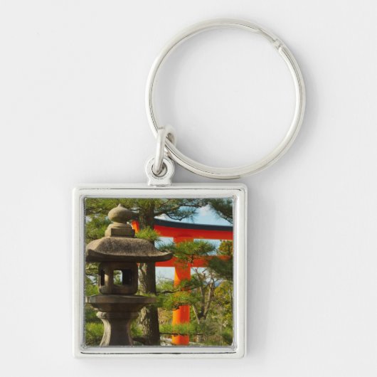 Stenen lantaarn en Torii-poort Sleutelhanger (Voorkant)