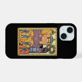 Stenen laten vallen, 14e-eeuwse Codex Manesse iPhone 15 Case (Achterkant horizontaal)