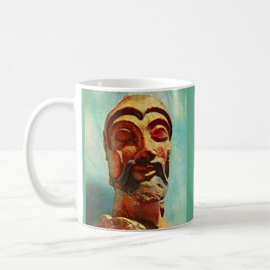 stenen man koffiemok (Links)