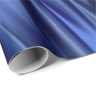 Stenen met indigo- en violetblauwe satijn cadeaupapier