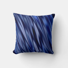 Stenen met indigo- en violetblauwe satijn kussen