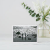 Stenen, mini-foto visitekaartje (Staand voorkant)