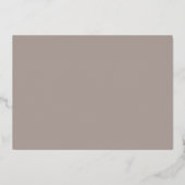 Stenen Minimalistische Script Bruiloft Douche Roze Folie Uitnodiging (Achterkant)