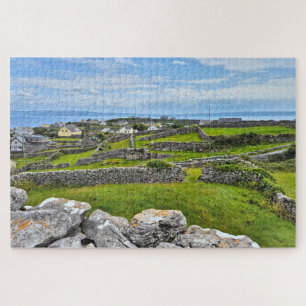 Stenen muren, Inisheer, Aran-eilanden, Ierland Legpuzzel