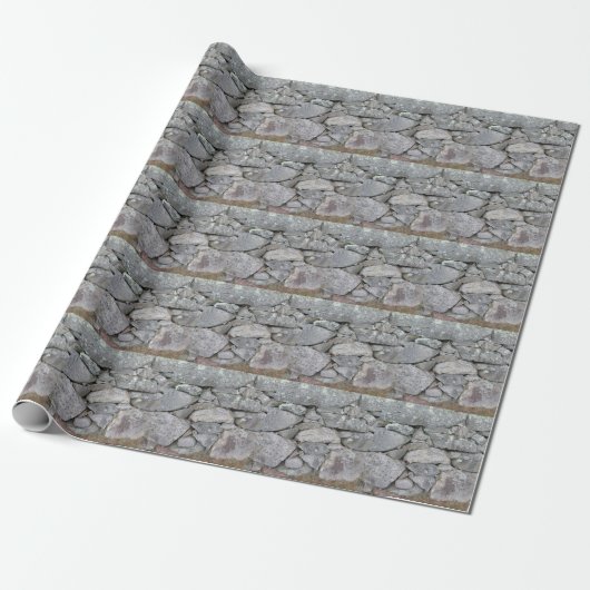 Stenen Muur Cadeaupapier (Uitgerold)