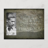 Stenen muur Foto Lijst Sympathie Dank U briefkaart (Voorkant)