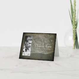 Stenen muur Foto Lijst Sympathie Dank U N kaart