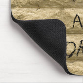 stenen muur graffiti... De Heer is mijn steen Muismat (Hoek)