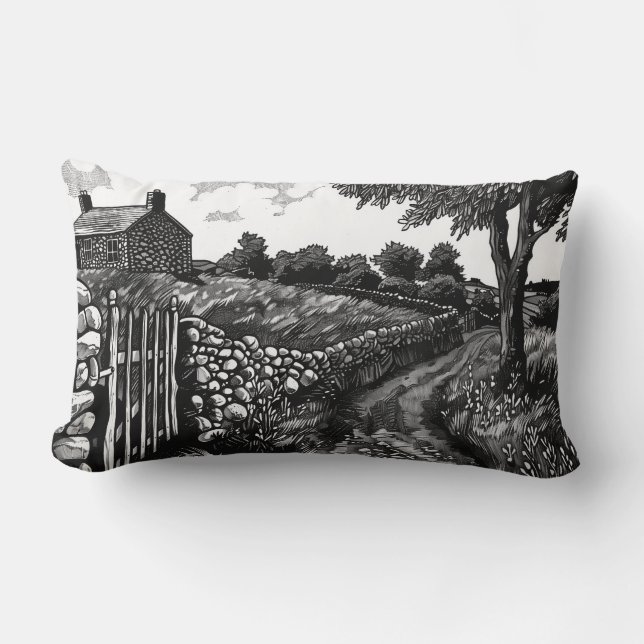 Stenen muur in Connecticut Sierkussen Kussen (Voorkant)