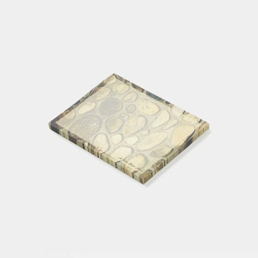 Stenen muur in het zonlicht post-it® notes (Schuin)