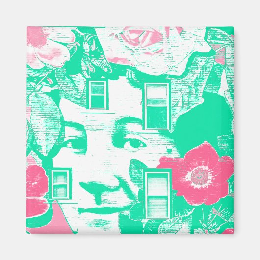 stenen muurschildering magneet (Voorkant)