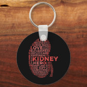 Stenen Nierziekte bewustzijn Patiënt overlevende Sleutelhanger (Voorkant)
