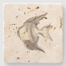 Stenen Onderzetter art design stijl